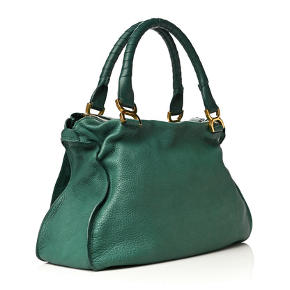Chloe Calfskin Large Marcie Satchel Emerald 4 of 23