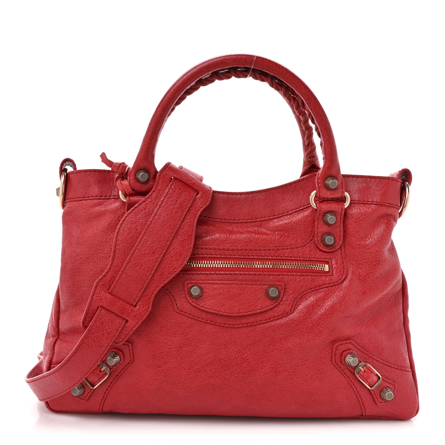 Balenciaga Agneau Giant 12 Rose Gold Hardware Town Rouge Coquelicot 1 of 11
