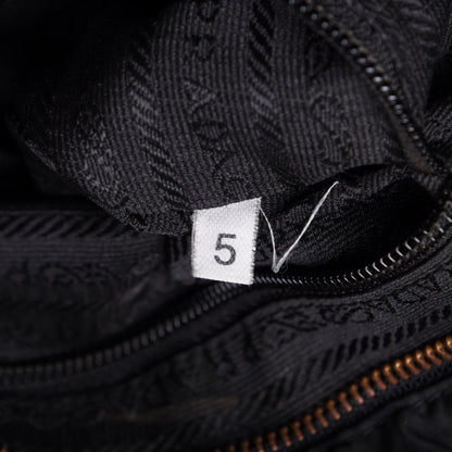 Prada Nylon Tessuto Quilted Shoulder Bag Black 8 of 13