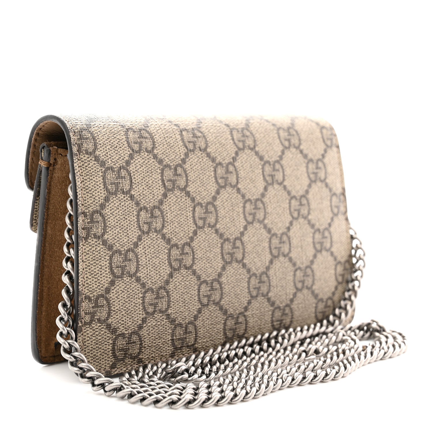 Gucci GG Supreme Monogram Super Mini Dionysus Shoulder Bag Taupe 3 of 12
