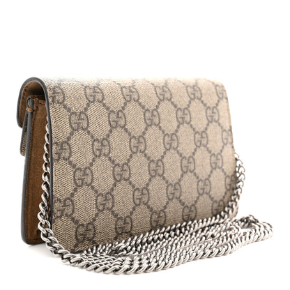 Gucci GG Supreme Monogram Super Mini Dionysus Shoulder Bag Taupe 3 of 12