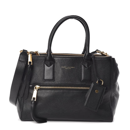 Marc Jacobs Textured Calfskin Medium Incognito Satchel Black 1 of 11