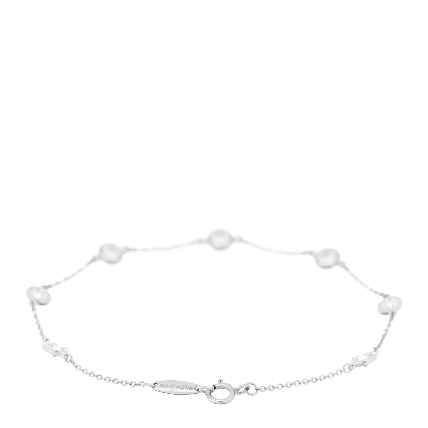 Platinum Diamond 1.26ctw Elsa Peretti Diamonds by the Yard Station Bracelet