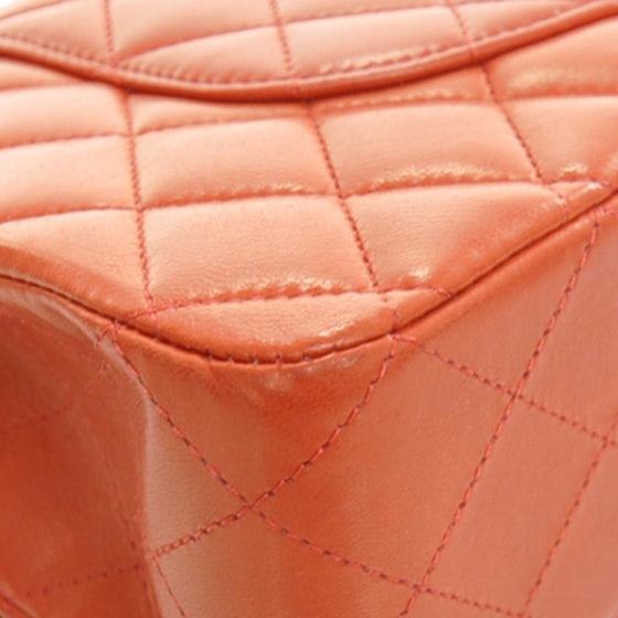 Chanel Lambskin Medium Double Flap Red 12C 6 of 12