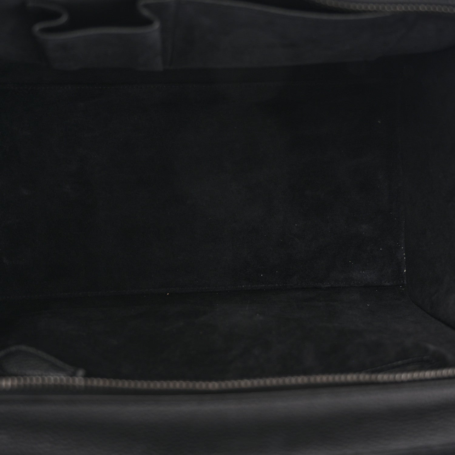 Celine Drummed Calfskin Mini Luggage Black 5 of 11