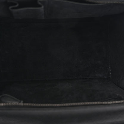 Celine Drummed Calfskin Mini Luggage Black 5 of 11