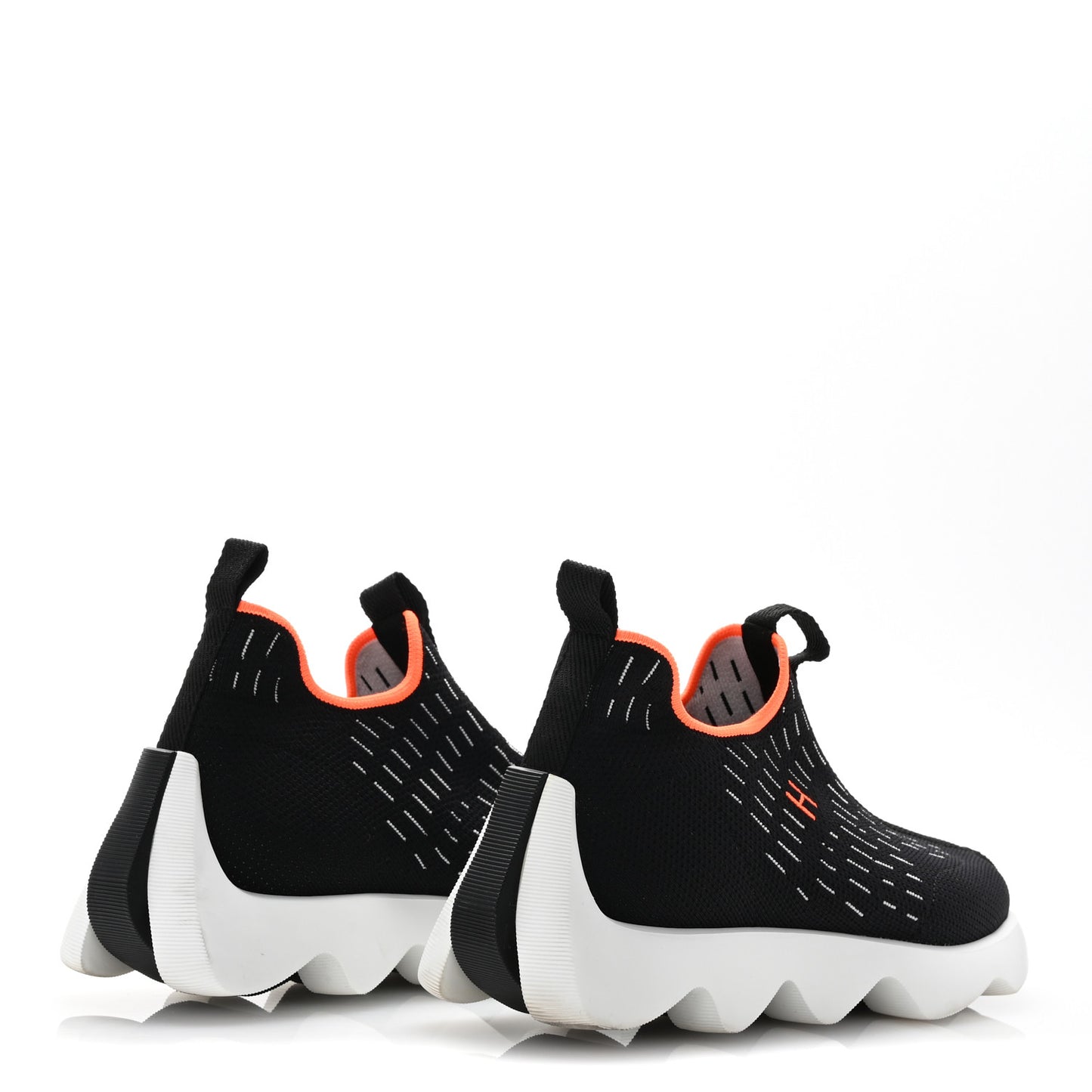 Technical Canvas Goatskin Womens Eclair Sneakers 35.5 Black