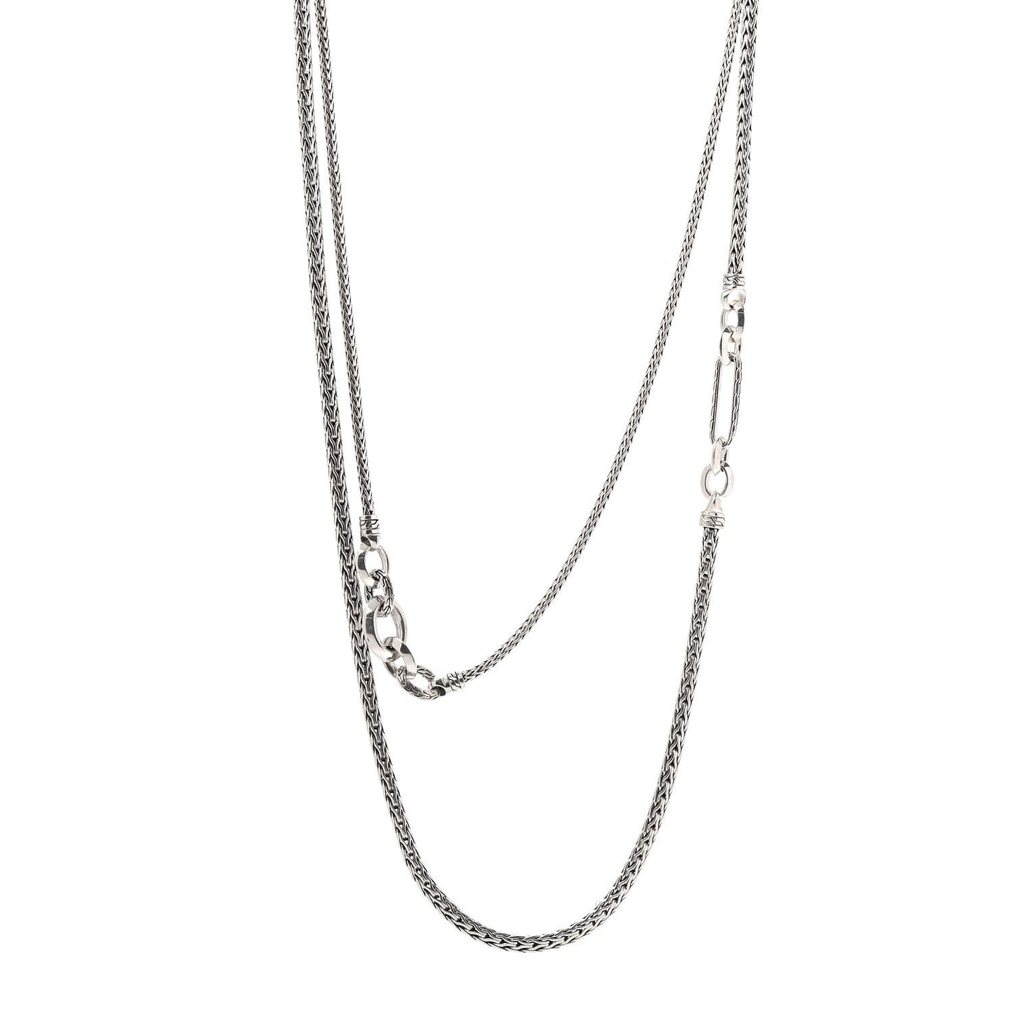 Sterling Silver Double Remix Transformable Necklace