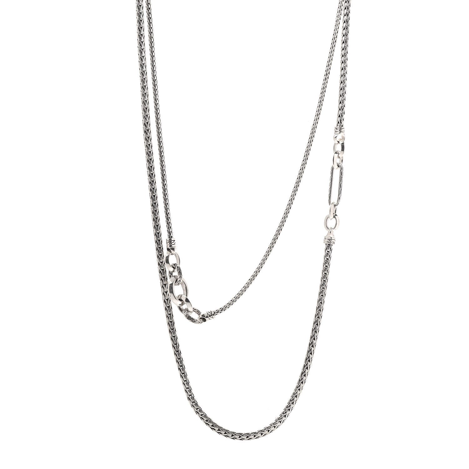 John Hardy Sterling Silver Double Remix Transformable Necklace 1 of 8
