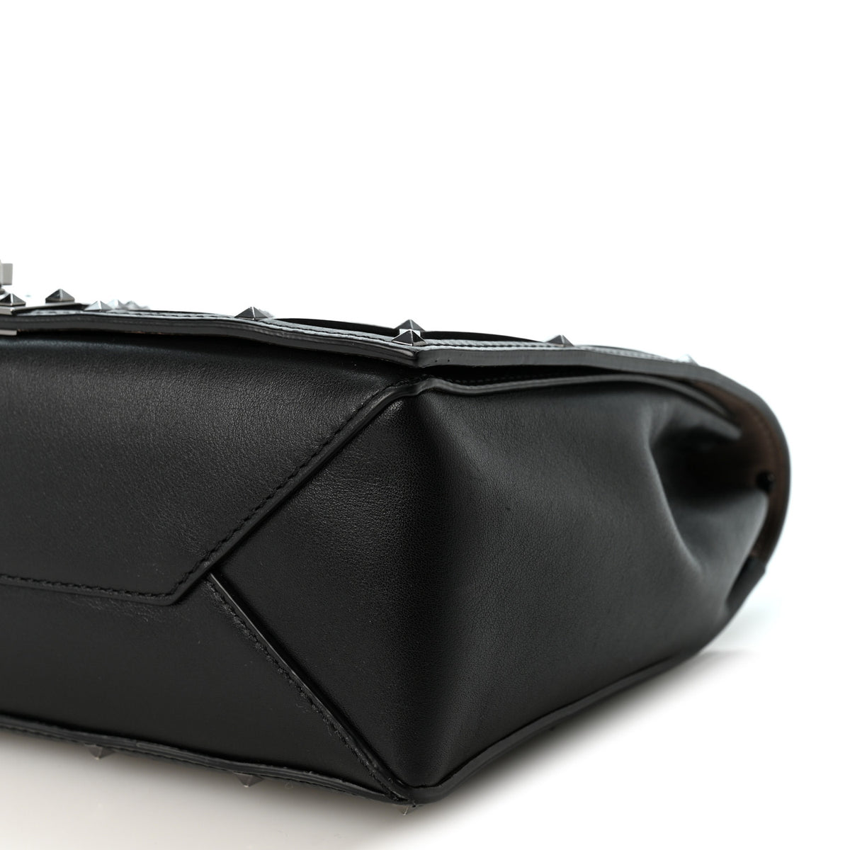 Valentino Garavani Smooth Calfskin Quilted Beehive Shoulder Bag Black 8 of 8