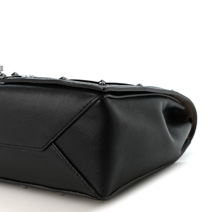 Valentino Garavani Smooth Calfskin Quilted Beehive Shoulder Bag Black 8 of 8