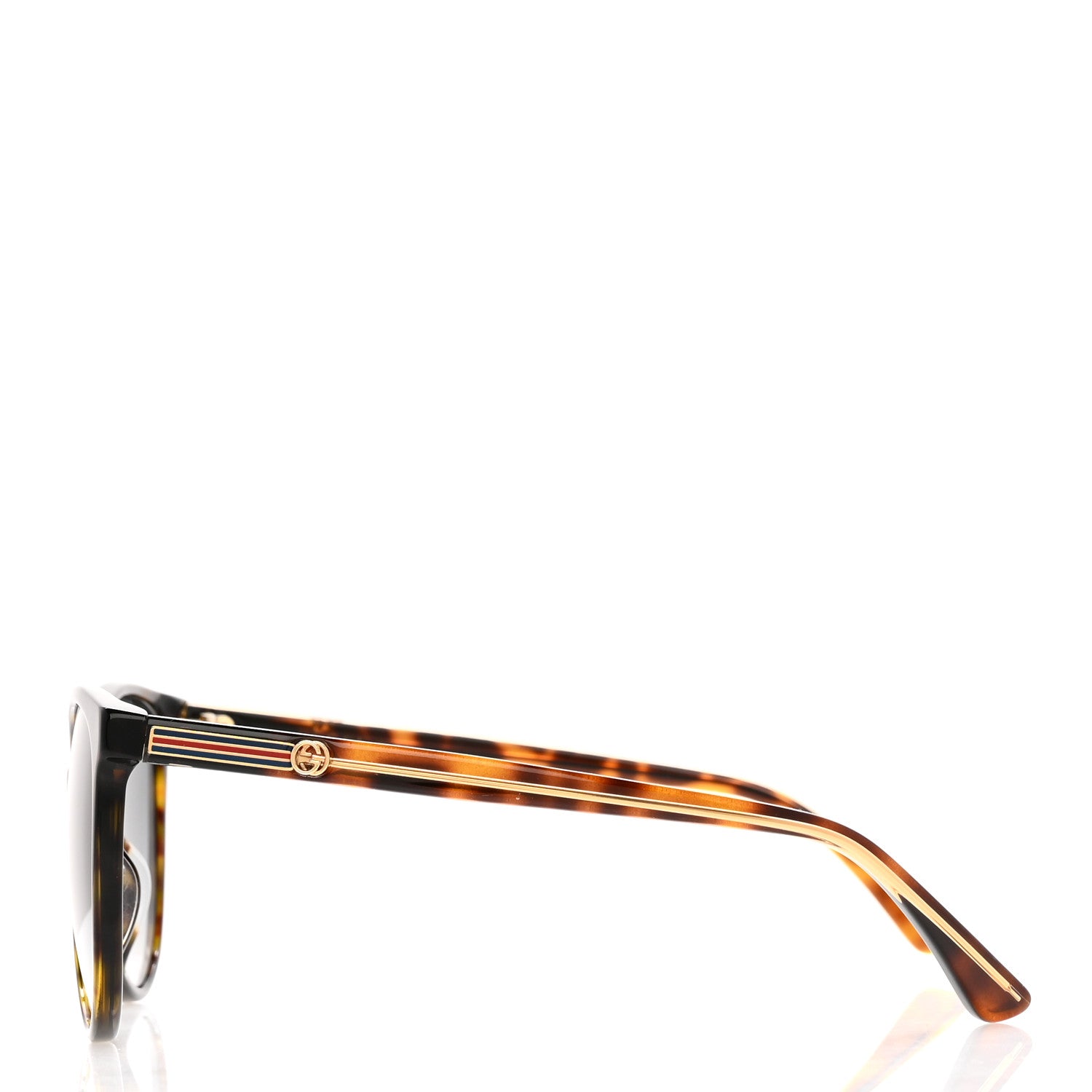 Gucci Web Sunglasses GG GG0377SK Tortoise 3 of 11