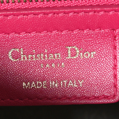 Christian Dior Lambskin Cannage Medium Lady Dior Fuchsia 6 of 10