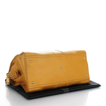 Saint Laurent Sheepskin Large Cabas ChYc Mustard 4 of 8
