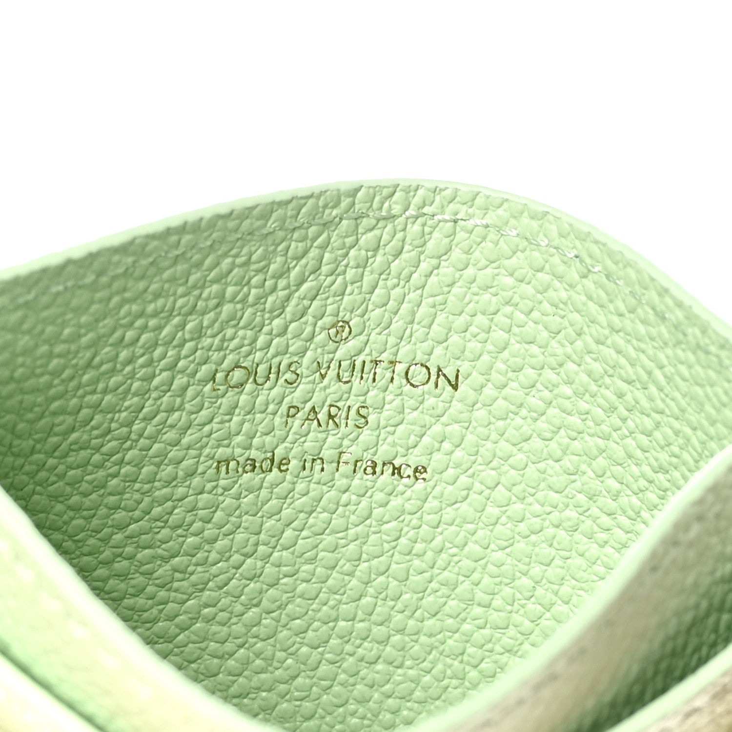 Louis Vuitton Empreinte Monogram LV Charms Card Holder Spring Green 6 of 8