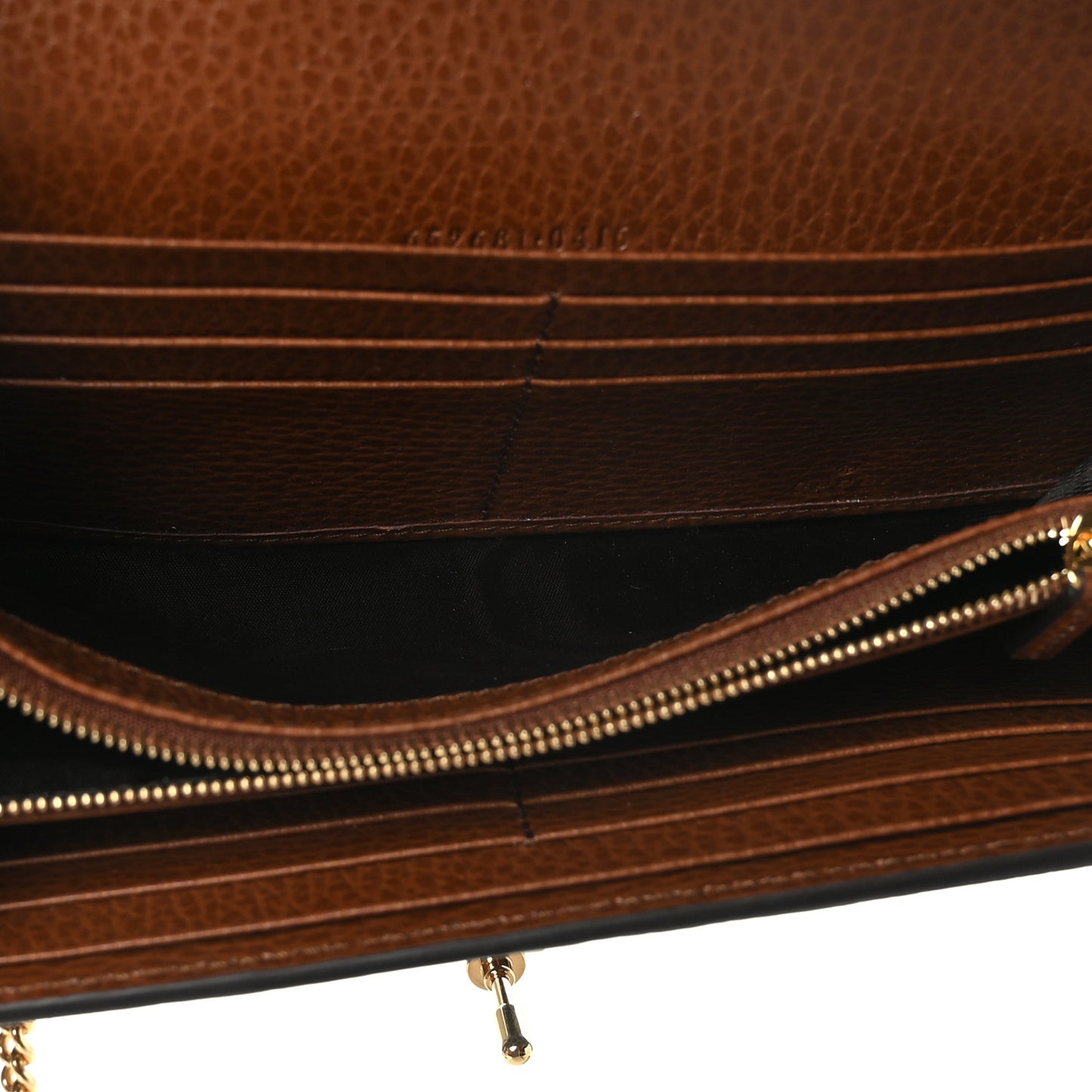 New Denim GG Monogram Jackie 1961 Chain Wallet Blue Tea Cuir