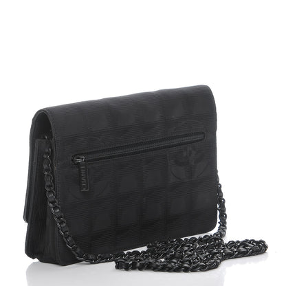 Chanel Nylon Travel Wallet On Chain WOC Black 3 of 9