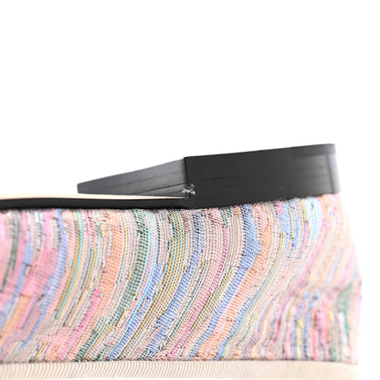Chanel Tweed Grosgrain Cap Toe Ballerina Flats 36 Iridescent Multicolor 13 of 18
