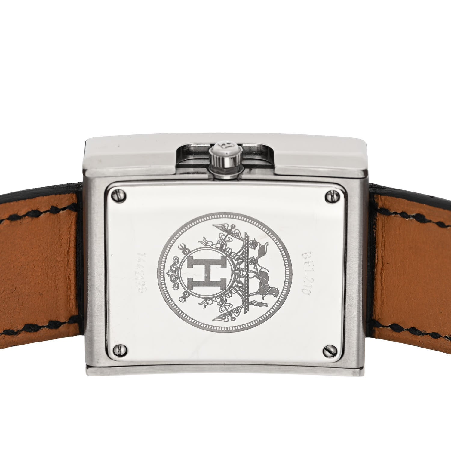 Hermes Stainless Steel Barenia 26mm Belt Quartz Watch Noir 4 of 5