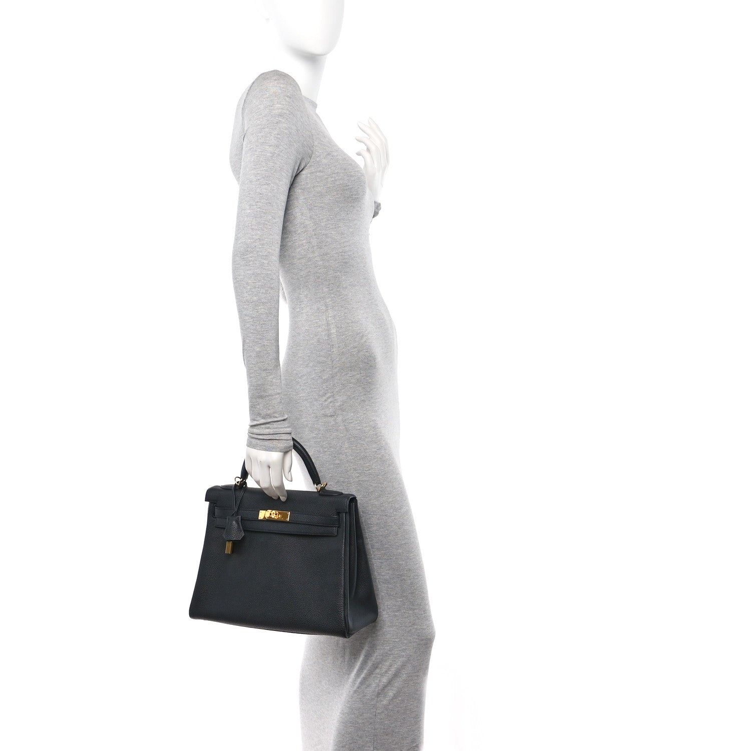 Hermes Togo Kelly Retourne 32 Black 2 of 10