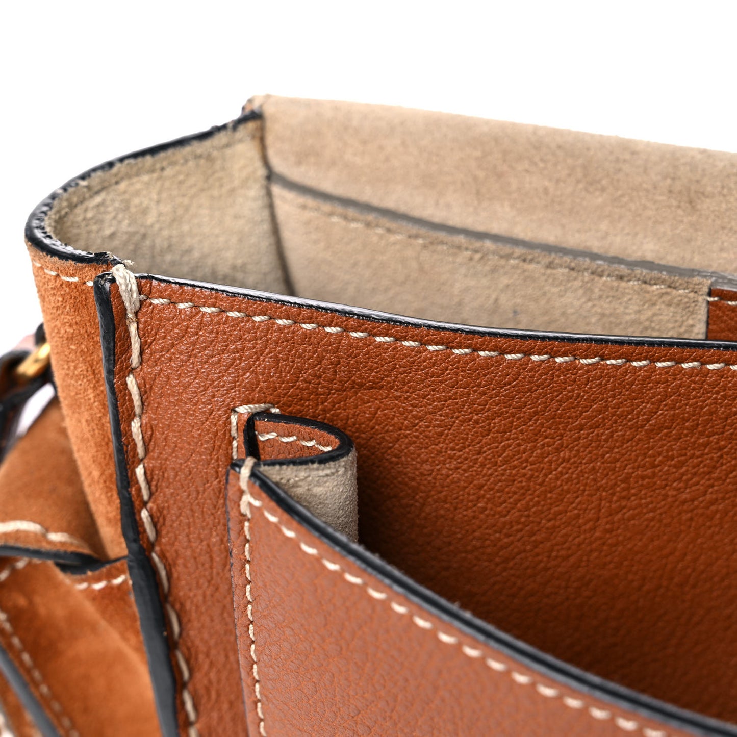 Calfskin Suede Small Jodie Camera Bag Caramel