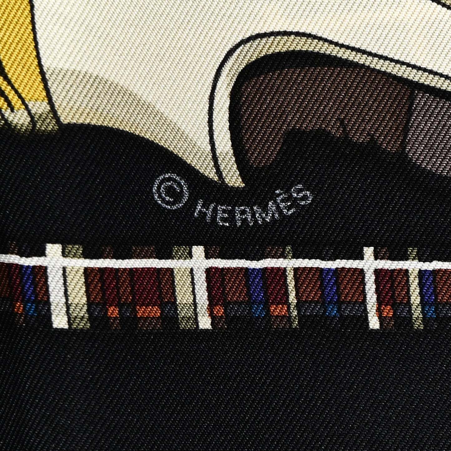 Silk Les Cannes Scarf 90