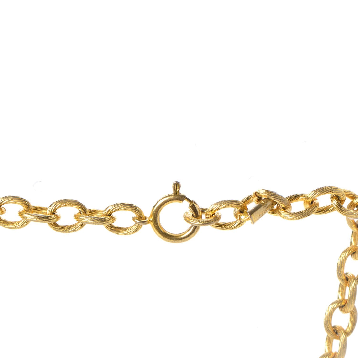 Chanel Chain CC Medallion Necklace Gold 6 of 8