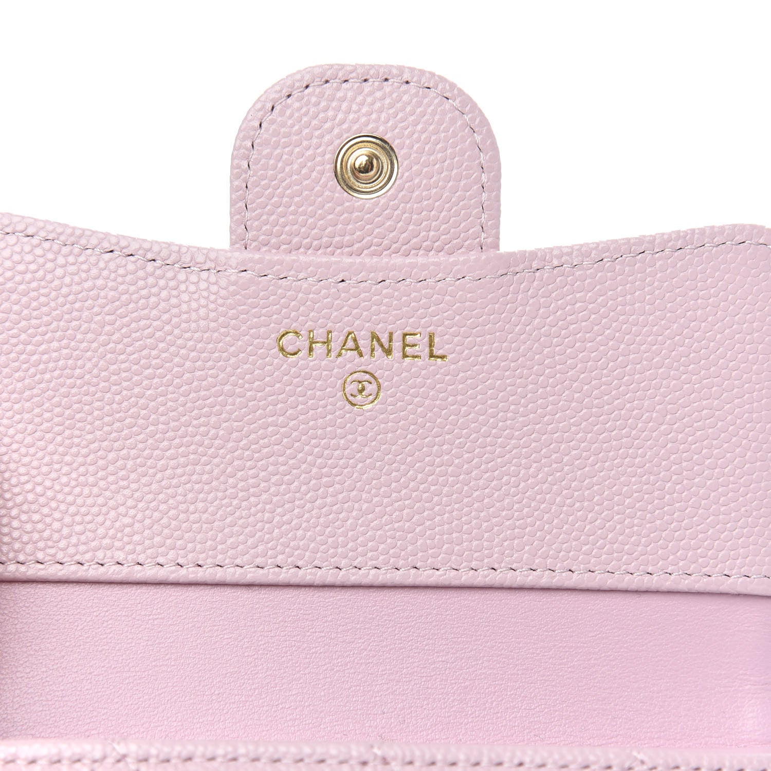 Chanel Caviar Quilted Compact Flap Wallet Light Pink 6 of 9