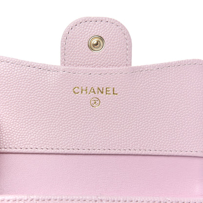 Chanel Caviar Quilted Compact Flap Wallet Light Pink 6 of 9