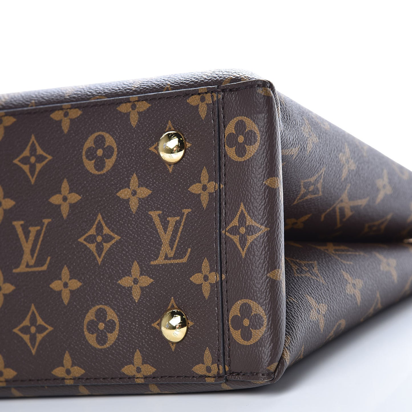 Monogram Flower Tote Caramel