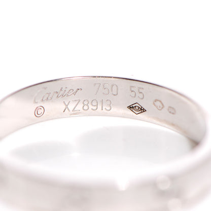 Cartier 18K White Gold 4mm LOVE Ring 55 7.25 3 of 4