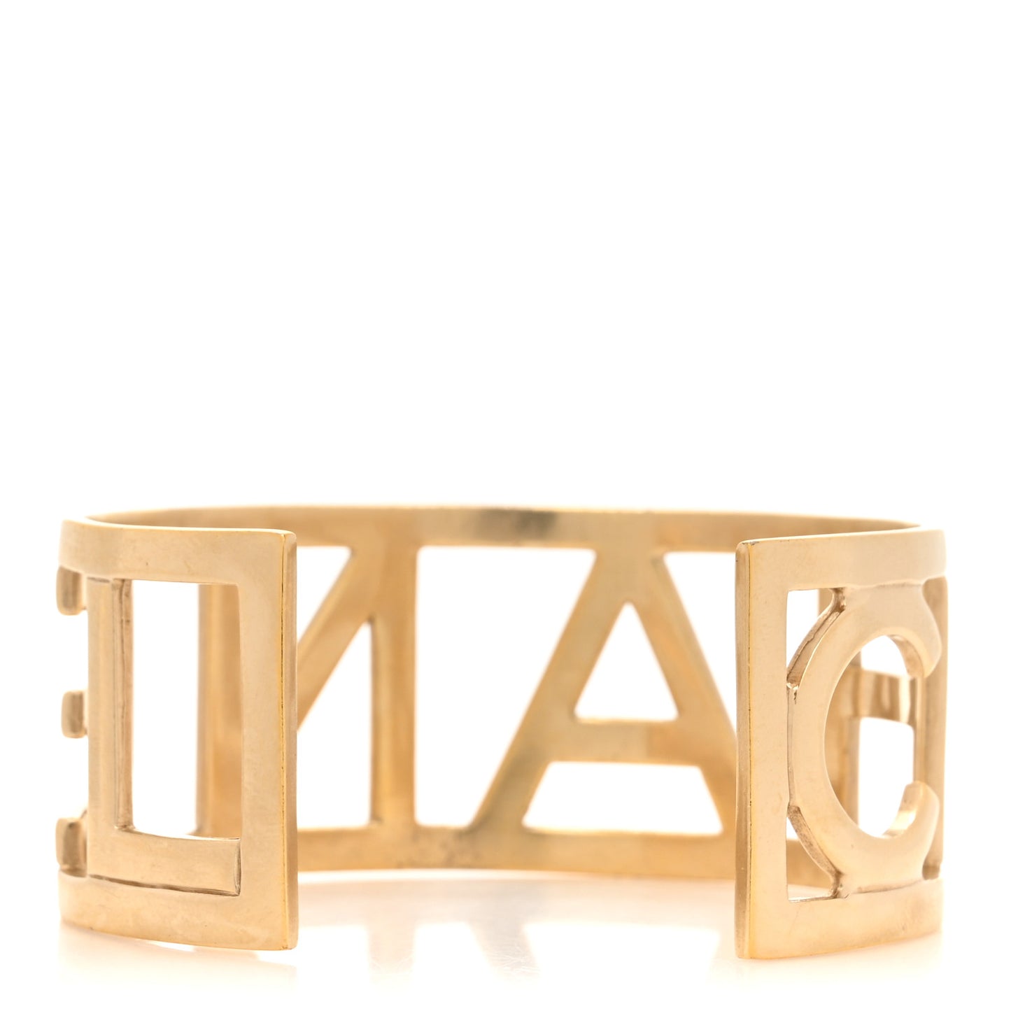 Metal Logo Cuff Gold