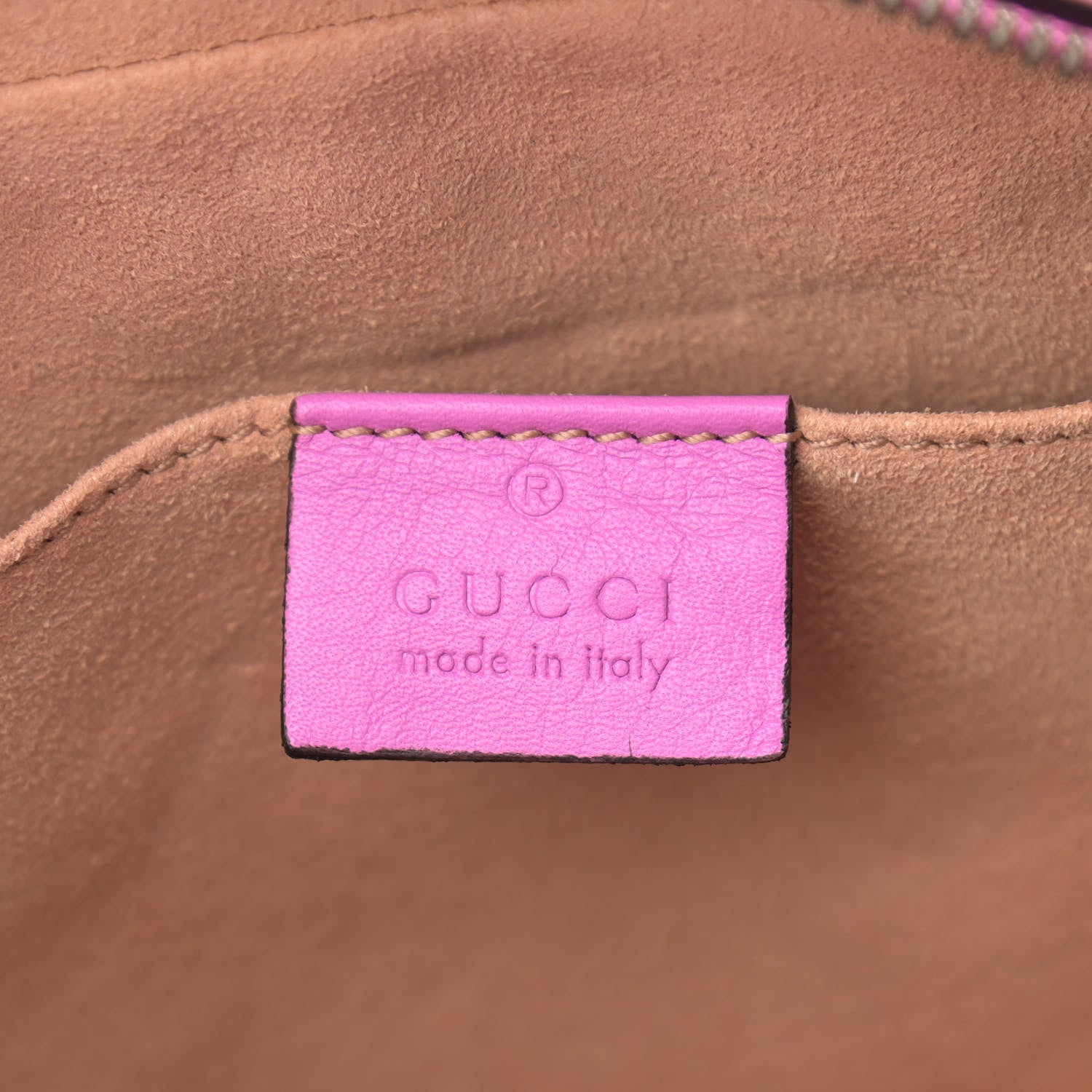 Gucci Calfskin Matelasse Small GG Marmont Chain Shoulder Bag Candy Mousse 6 of 10