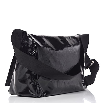 Valentino Garavani Shiny Canvas VLTN Medium Messenger Bag Black 3 of 10