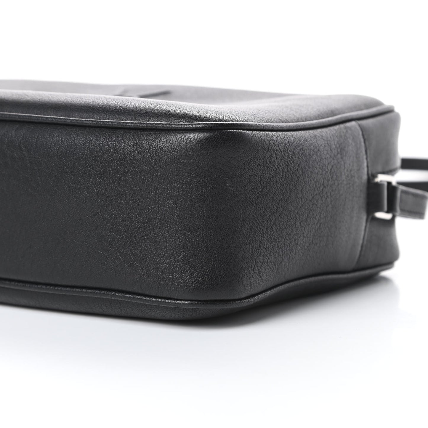 Lambskin Monogram Small Lou Camera Bag Black