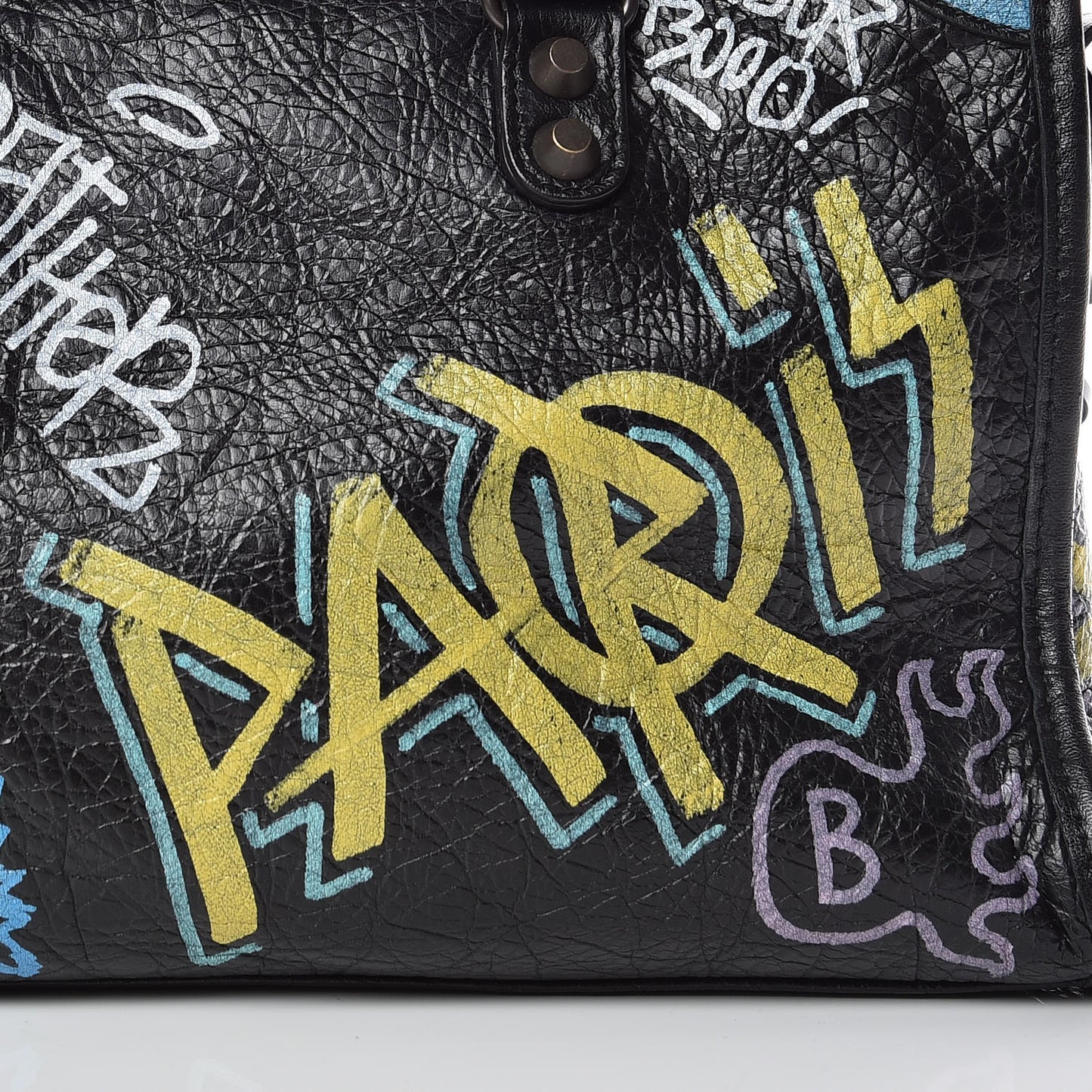 Agneau Graffiti All Over Classic Hardware S City Black Multicolor