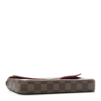 Louis Vuitton Damier Ebene Pochette Felicie Chain Wallet 4 of 7