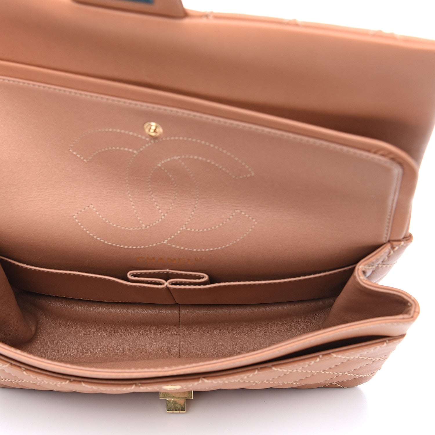 Chanel Calfskin Stitched 2.55 Reissue 226 Flap Beige 4 of 12