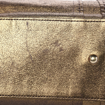 Saint Laurent Calfskin Reversible Double Sac Y Tote Gold Brown 17 of 18