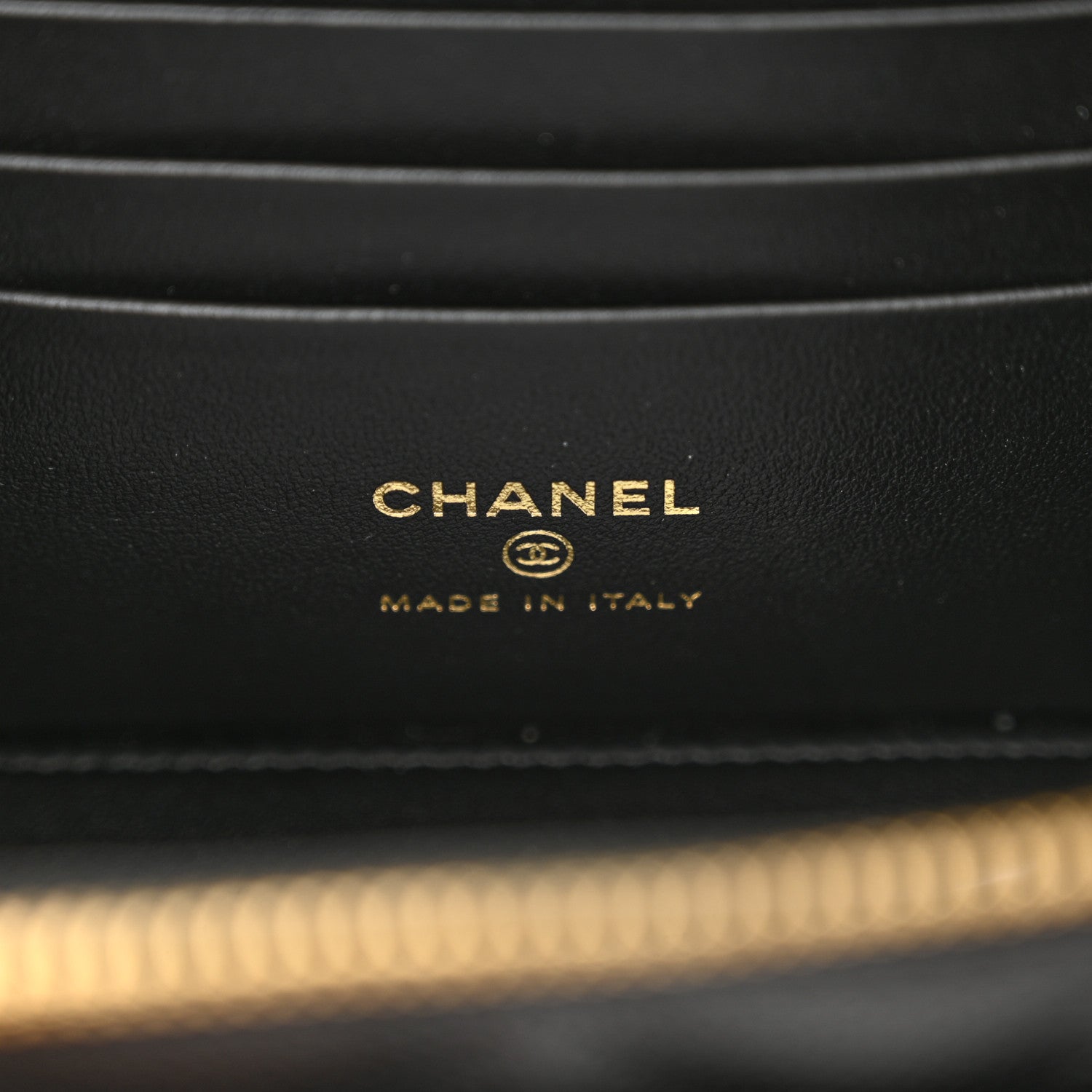 Chanel Caviar Quilted Polly Pocket East West Top Vanity With Chain Black 6 of 11