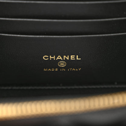 Chanel Caviar Quilted Polly Pocket East West Top Vanity With Chain Black 6 of 11