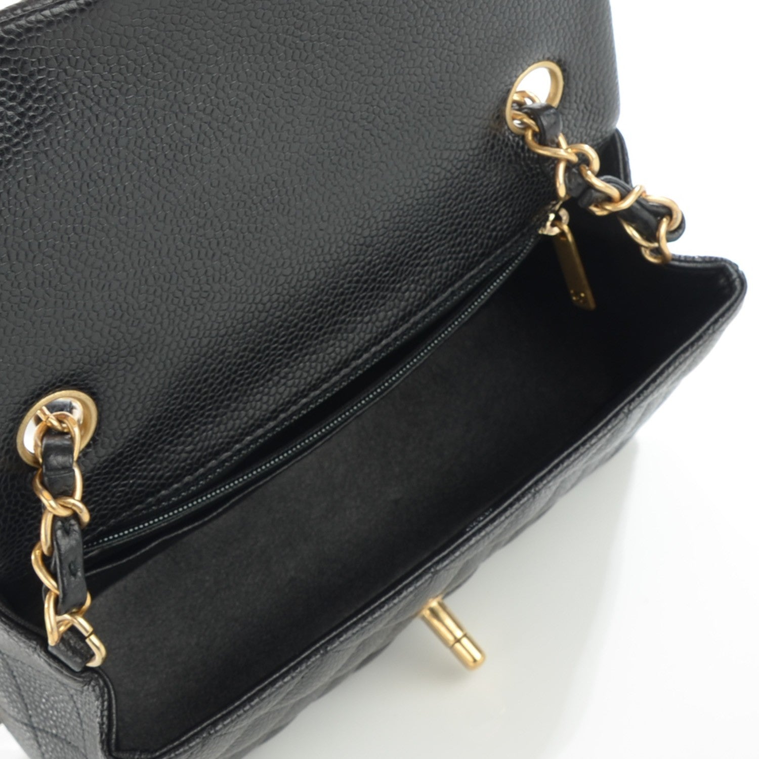 Chanel Caviar Quilted Mini Rectangular Flap Black 5 of 8