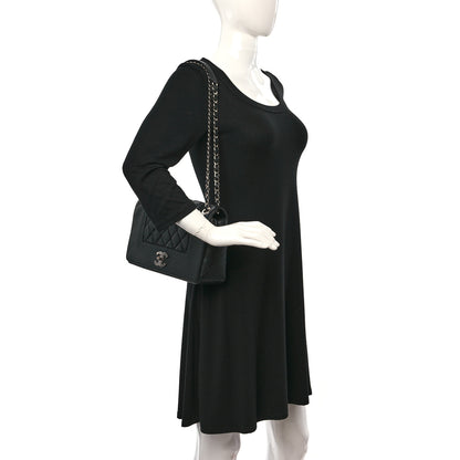 Chanel Sheepskin Quilted Vintage Mademoiselle Flap Black 2 of 10