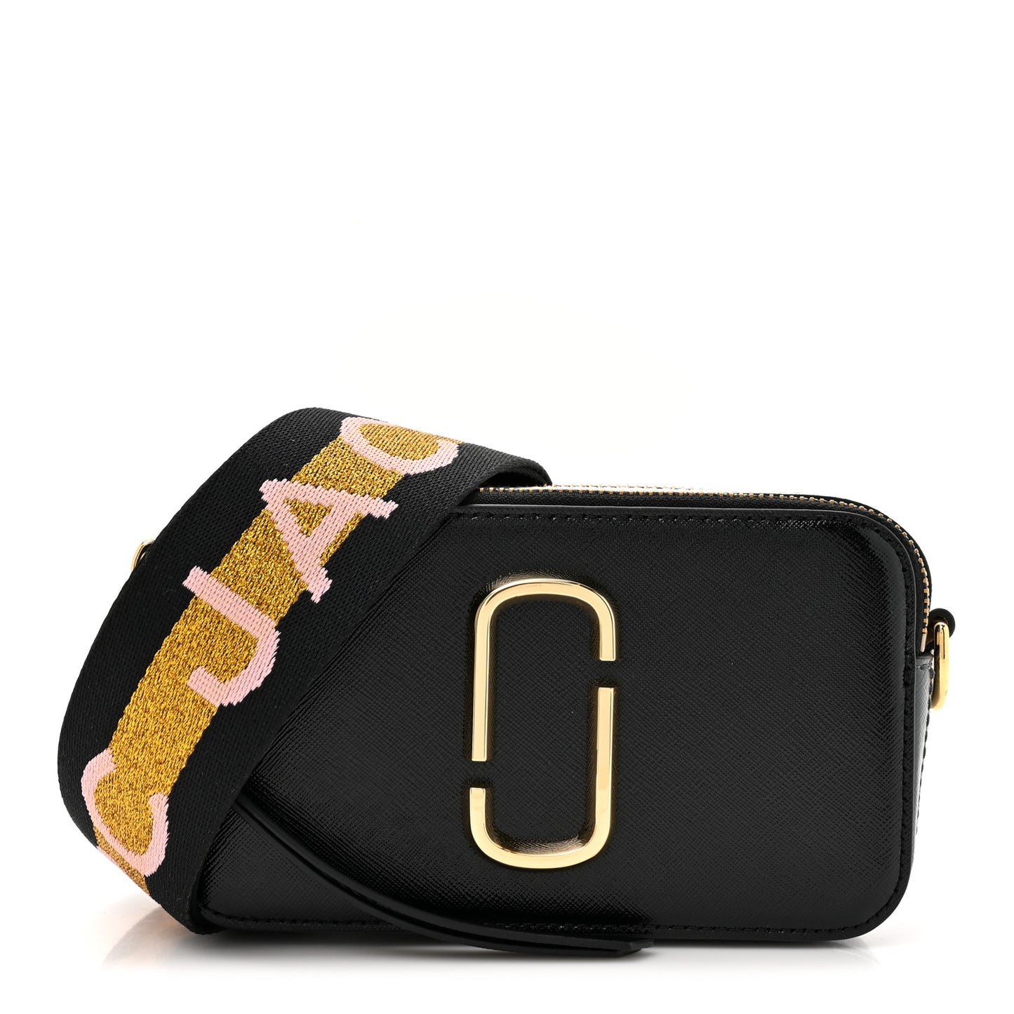 Saffiano Small Snapshot Camera New Black Mulitcolor