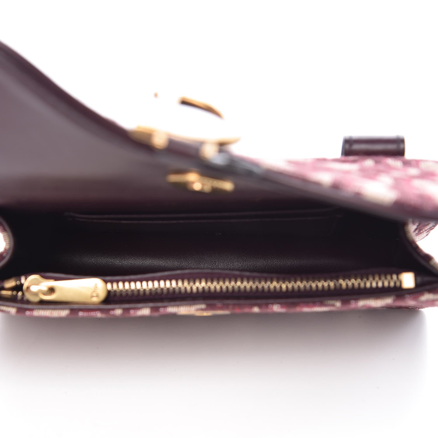 Christian Dior Oblique Saddle Belt Bag Bordeaux 5 of 9