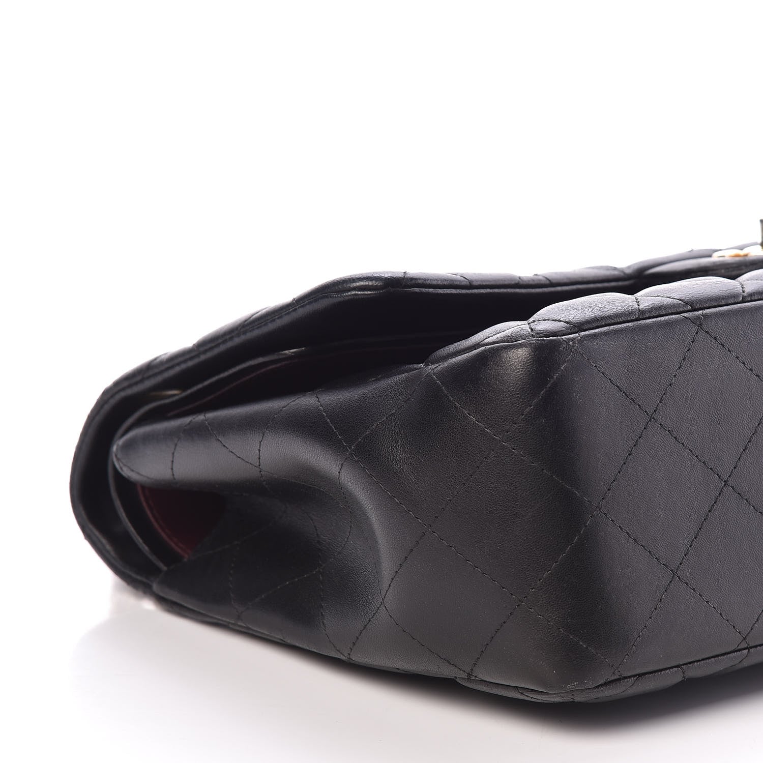 Chanel Lambskin Quilted Jumbo Double Flap Black 4 of 9