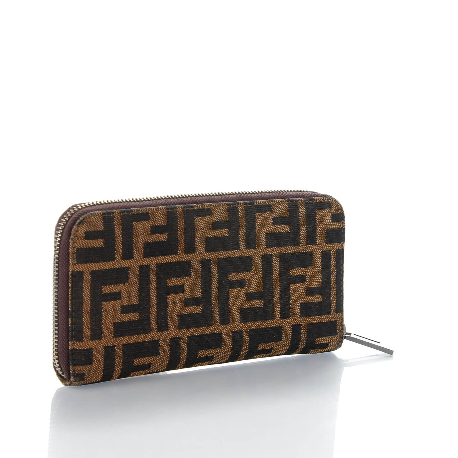 Fendi Zucca Zip Around Wallet Tobacco 3 of 7