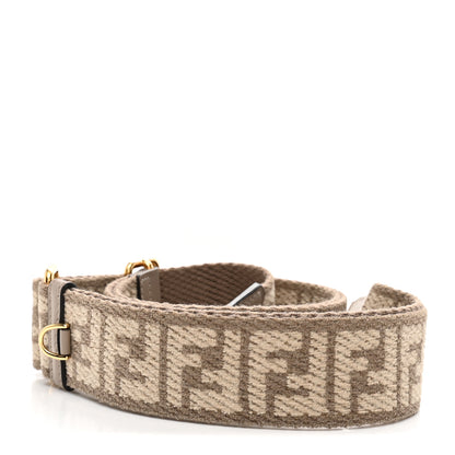 Fendi Chenille Vitello King FF Adjustable Strap You  Tortora Nuvola 2 of 5