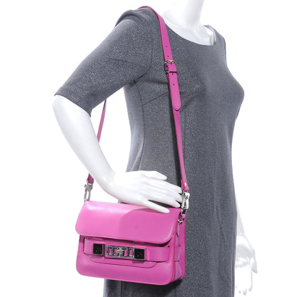Proenza Schouler Leather Mini PS11 Classic Shoulder Bag Fuxia 2 of 8