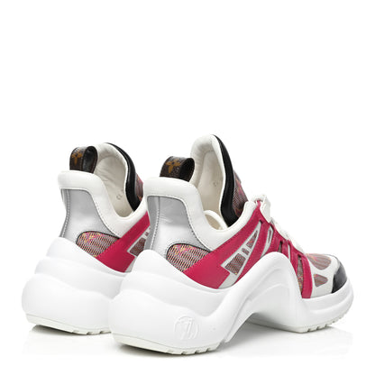 Louis Vuitton Calfskin Nylon LV Pop Archlight Sneaker 37.5 Rose 4 of 8